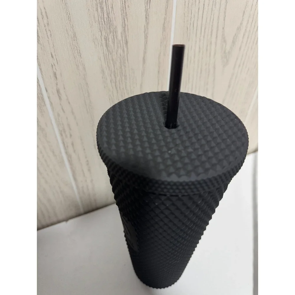 Starbucks Disney World 50th Anniversary Matte Black Studded Tumbler 24oz Cup